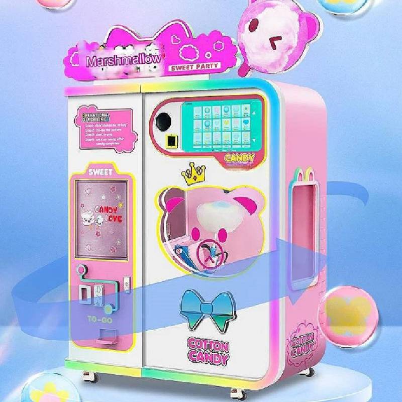 máquina vending cotton candy